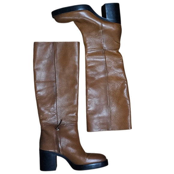 Zara Shoes - Zara Tan Over the Knee Boots